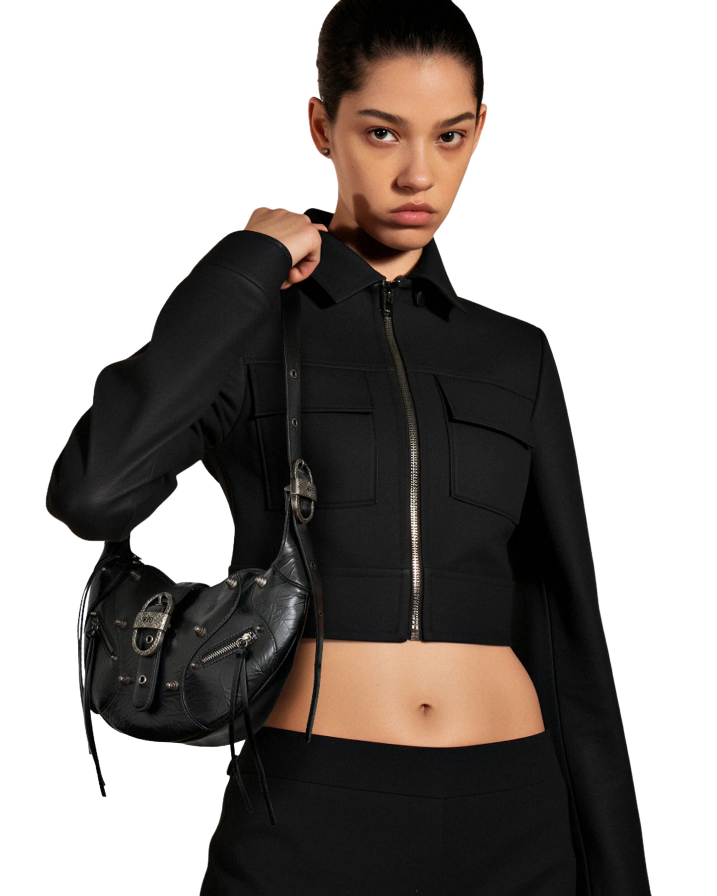 Tessa Shoulder Bag - Black