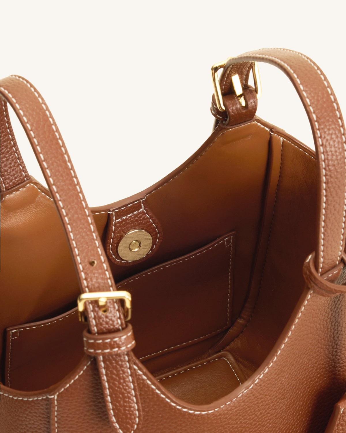 Ines Sac cabas avec cadenas - Marron chocolat