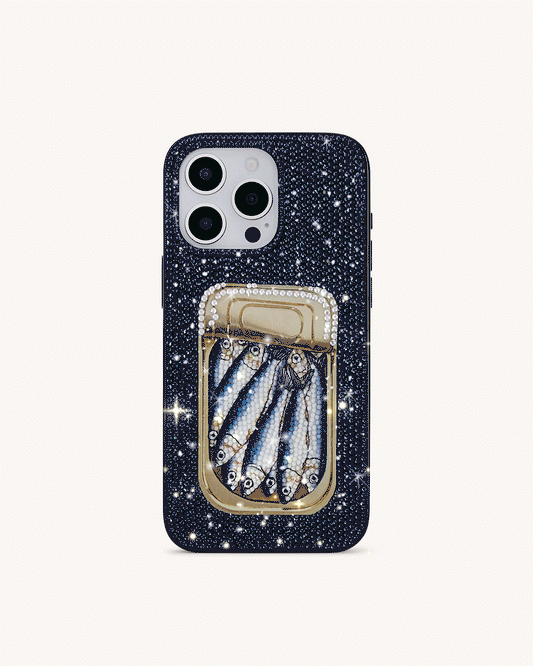 Pizza Slice Rhinestone Case – Blue