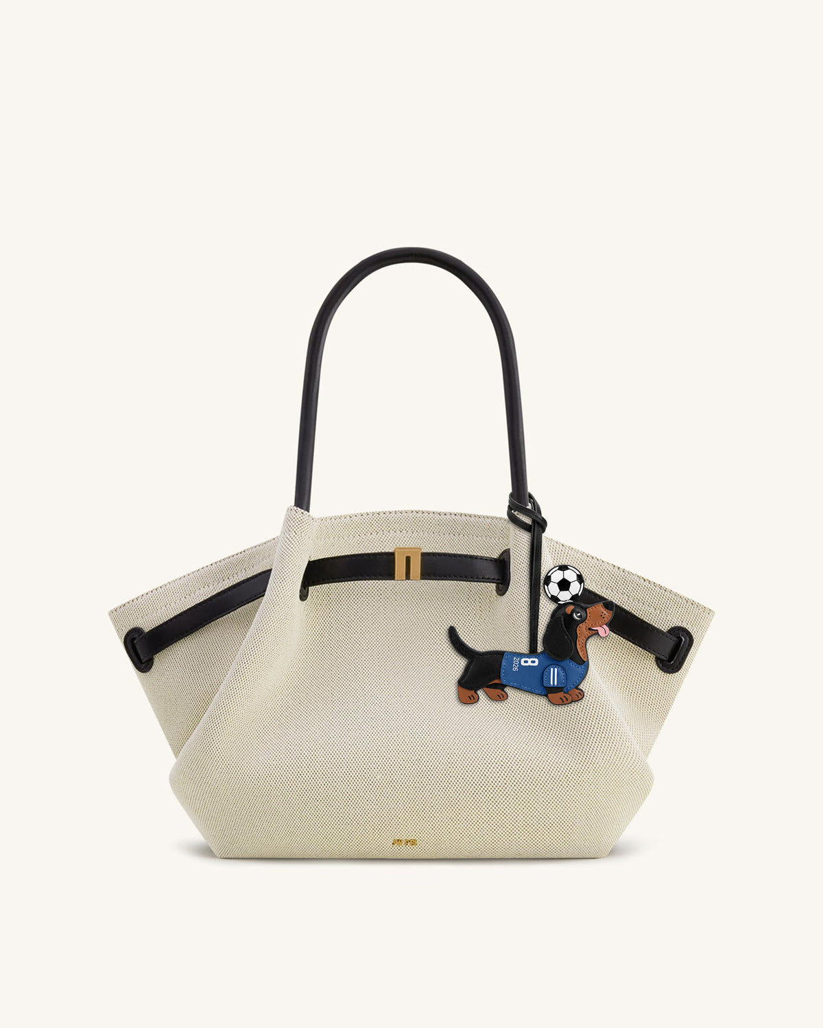 Breloque Sac Maillot de Foot Teckel Coupe du Monde - Bleu