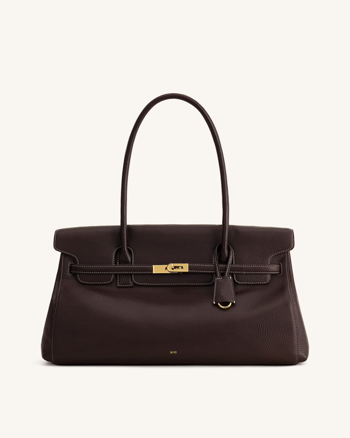 Yara Grand sac à bandoulière - Marron foncé