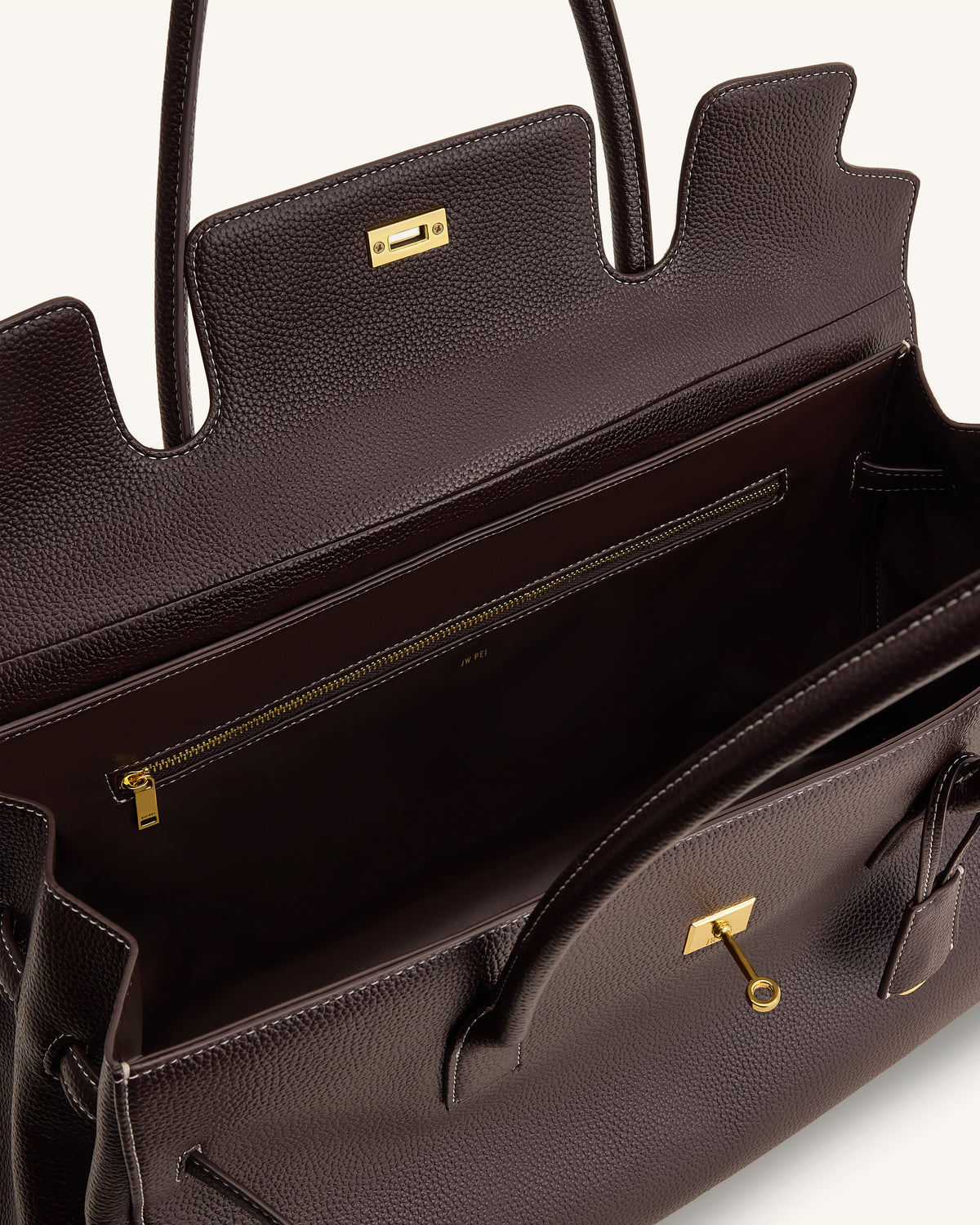 Yara Grand sac à bandoulière - Marron foncé