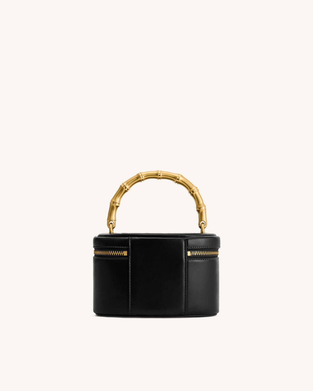 Sac à main à anse rigide géométrique en métal Natalie - Noir
