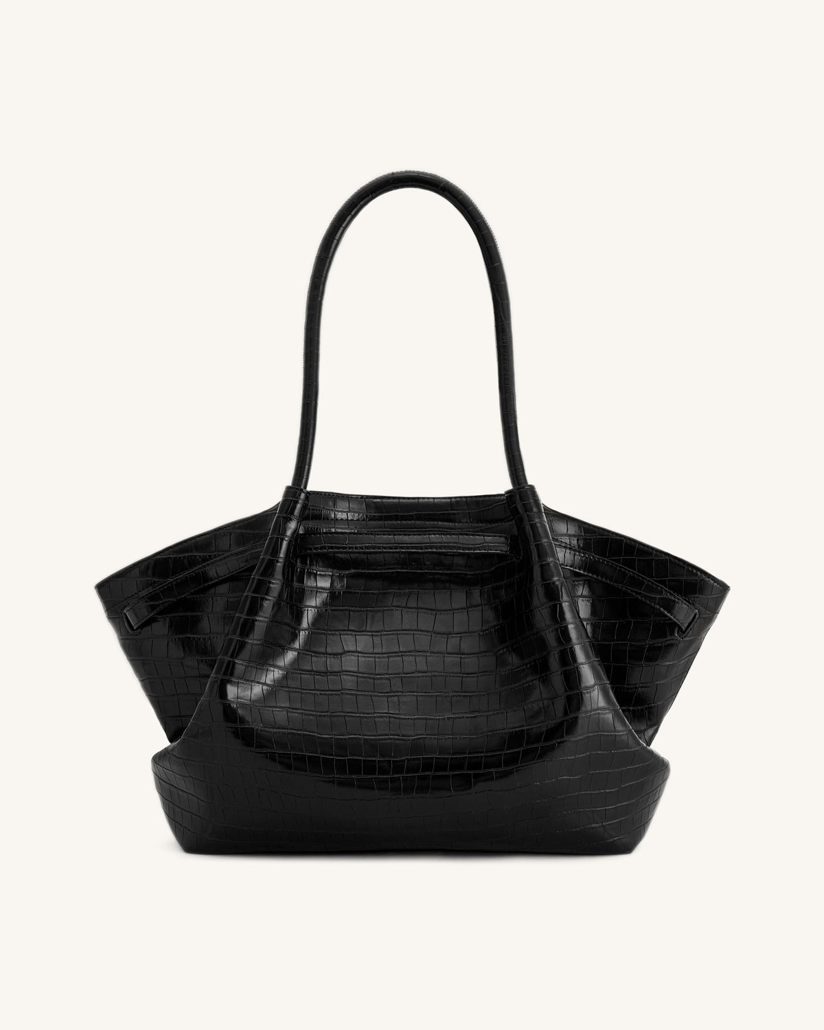 Hana Grand Sac Cabas - Noir Croco