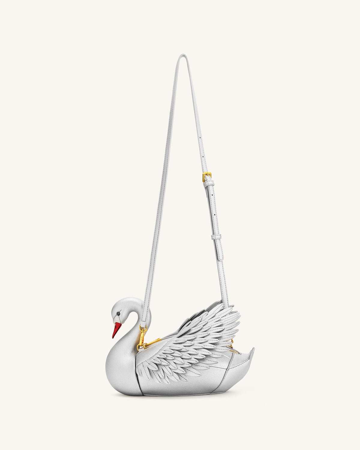 Alani Sac bandoulière en forme de cygne - Argenté