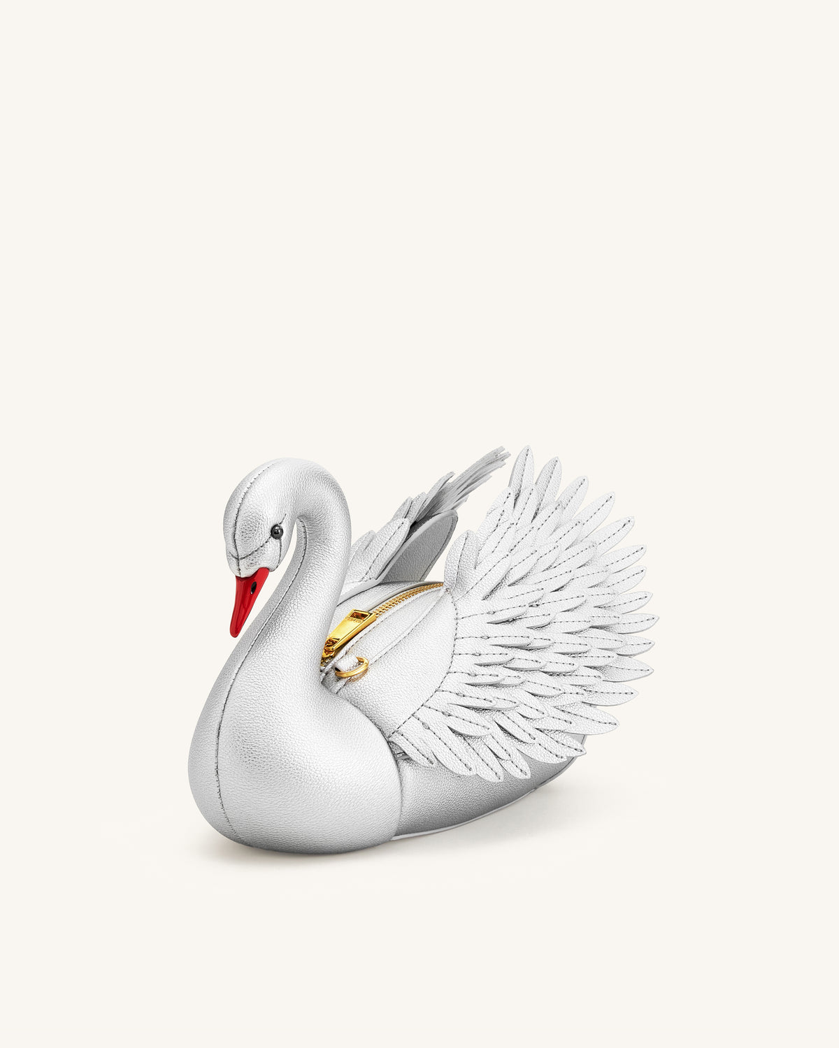 Alani Sac bandoulière en forme de cygne - Argenté