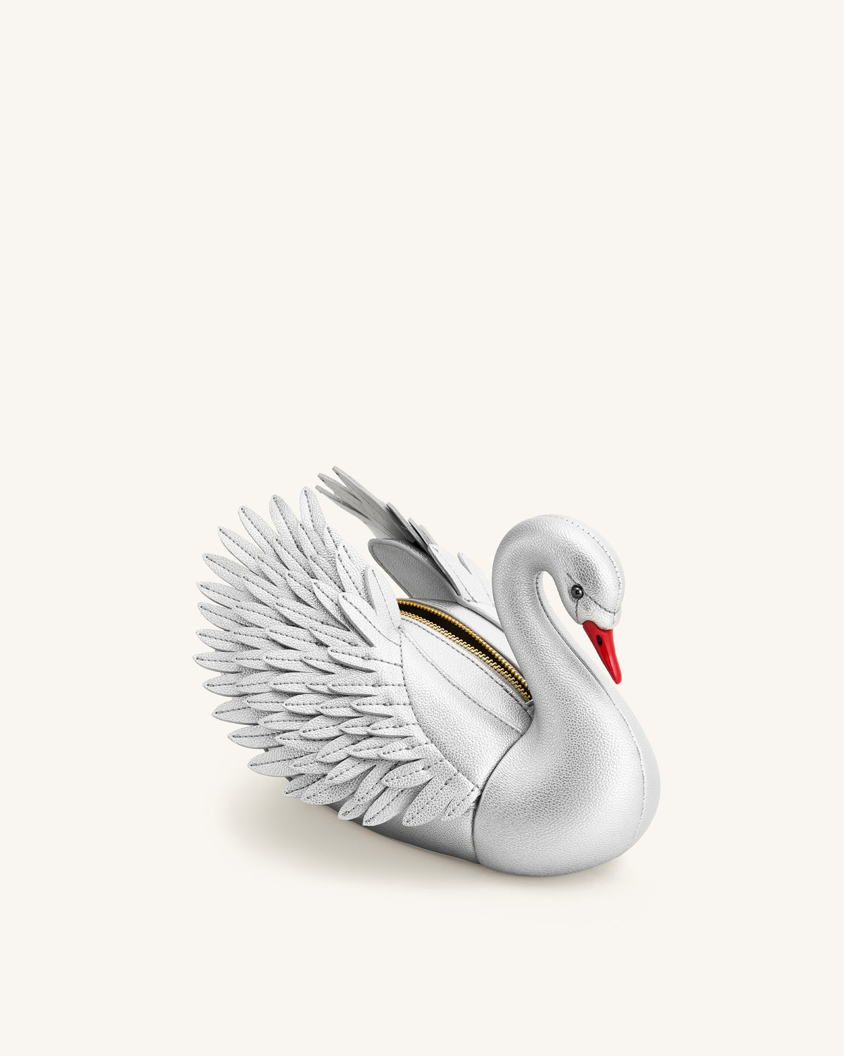 Alani Sac bandoulière en forme de cygne - Argenté