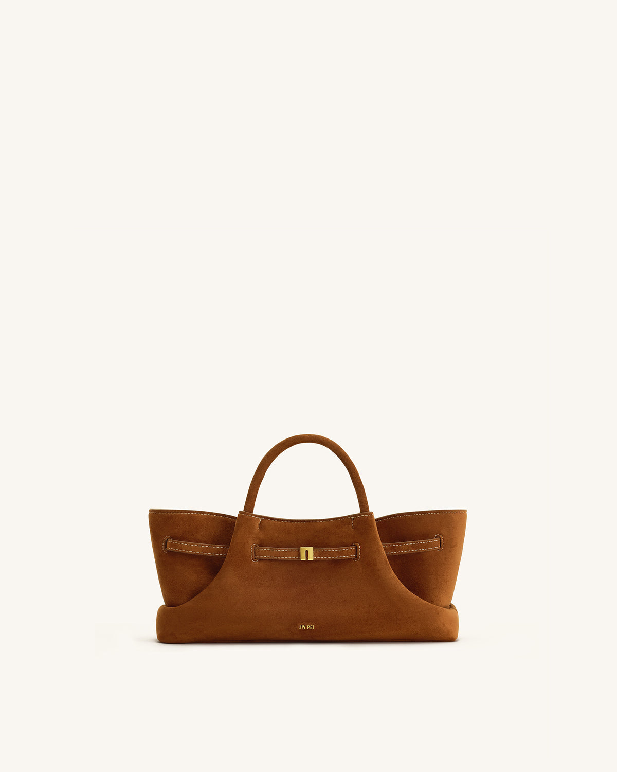 Maeve Sac cabas en suédine avec breloque teckel en métal - Marron