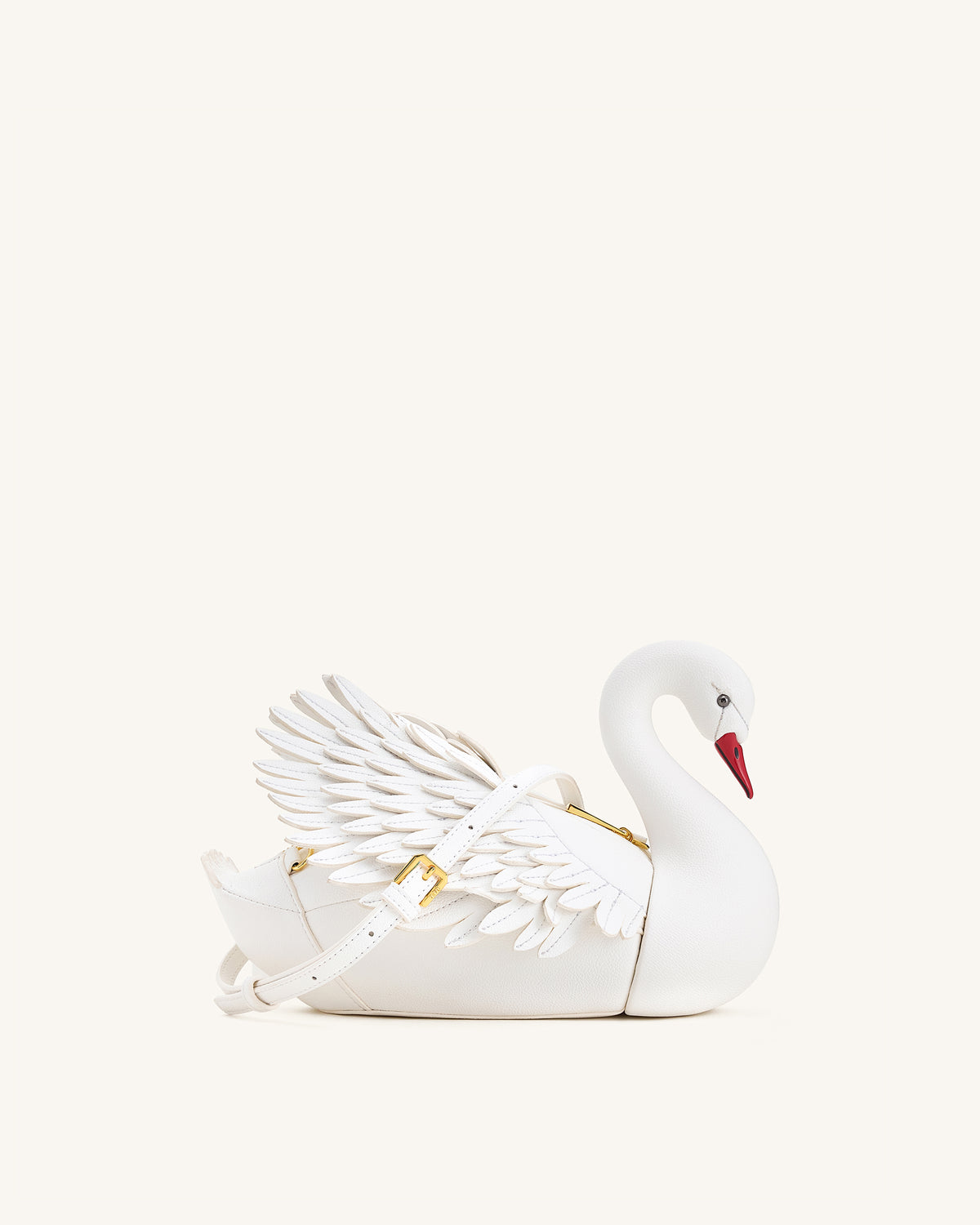 Alani Sac bandoulière en forme de cygne - Blanc