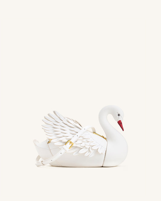 Alani Sac bandoulière en forme de cygne - Blanc