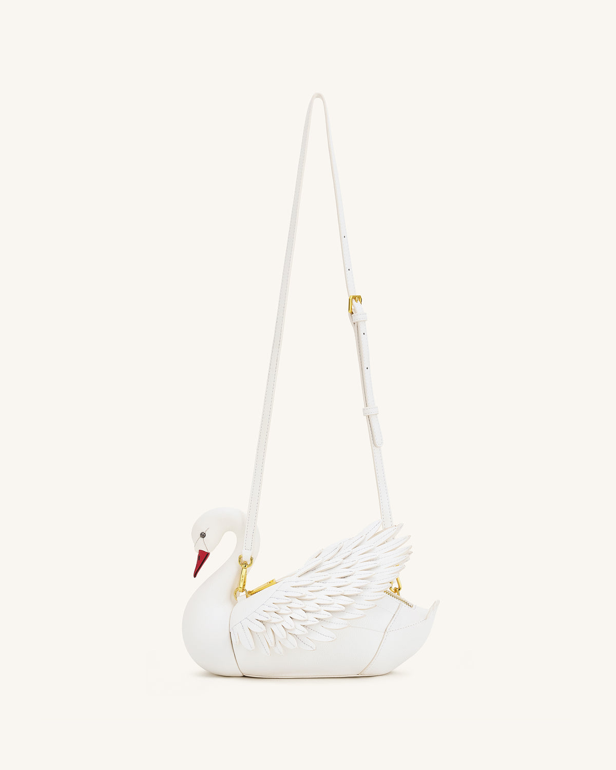 Alani Sac bandoulière en forme de cygne - Blanc