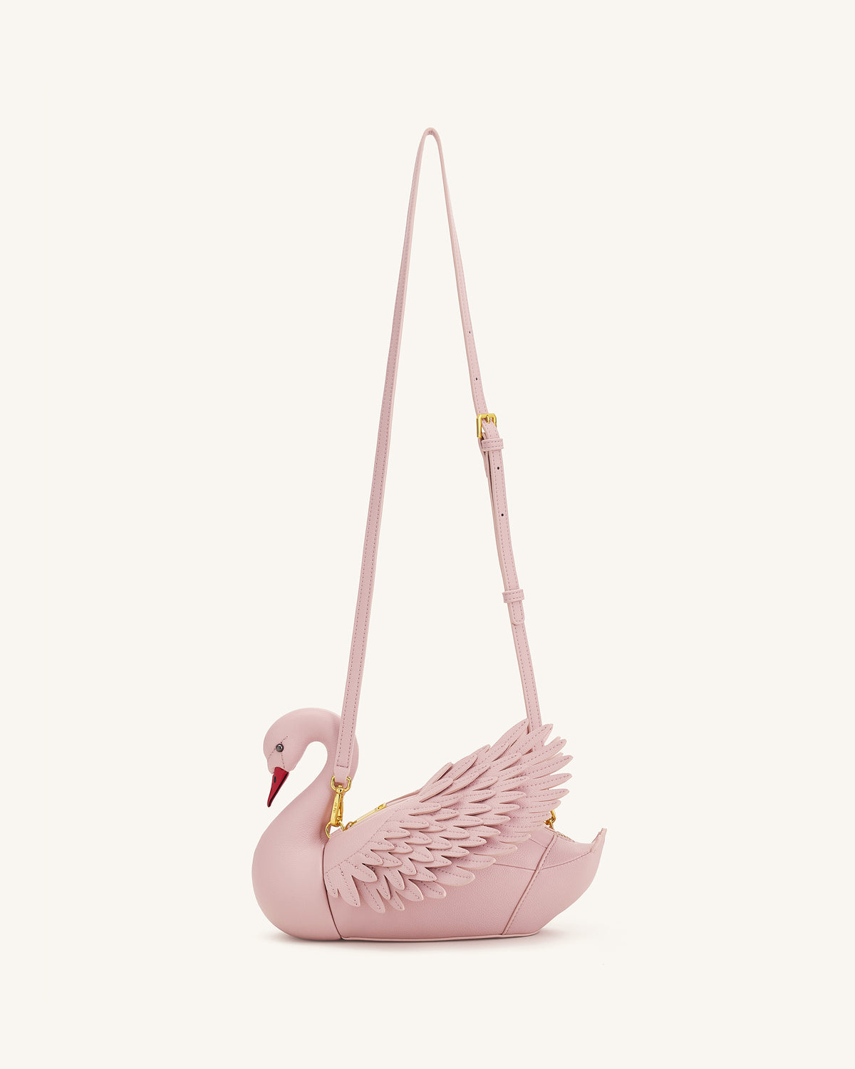 Alani Sac bandoulière en forme de cygne - Rose clair