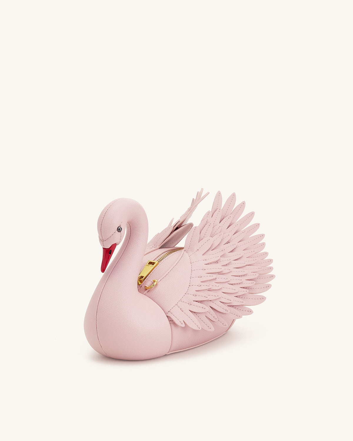 Alani Sac bandoulière en forme de cygne - Rose clair