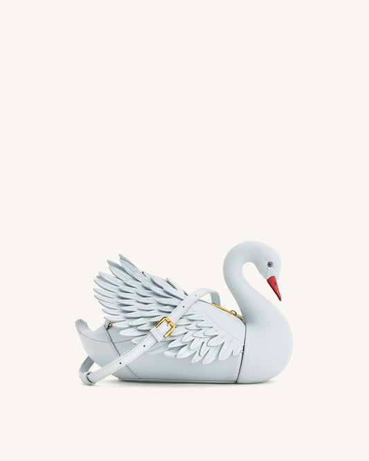 Alani Sac bandoulière en forme de cygne - Bleu clair