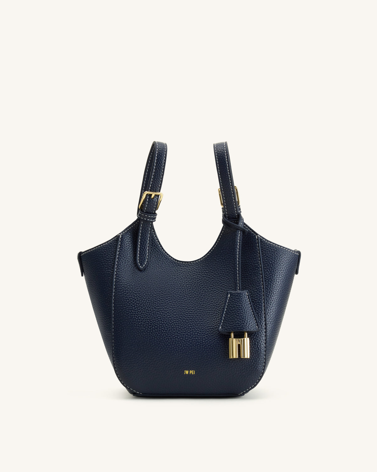 Ines Sac cabas avec cadenas - Marine