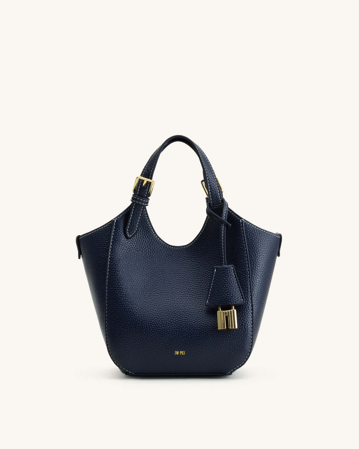 Ines Sac cabas avec cadenas - Marine