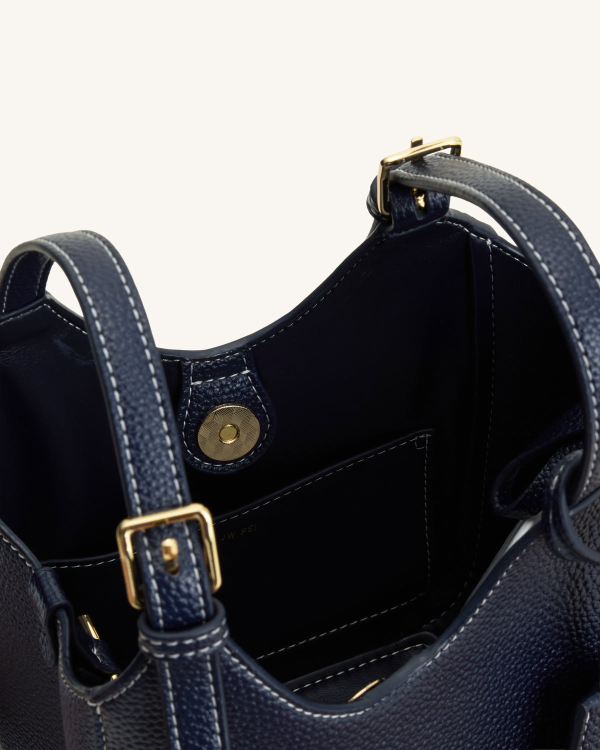 Ines Sac cabas avec cadenas - Marine