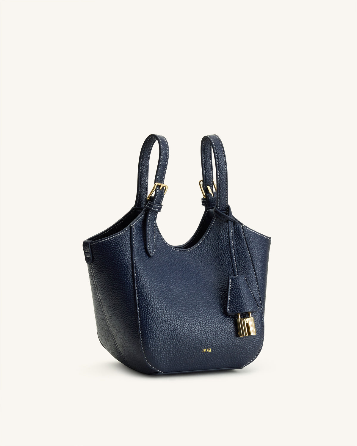 Ines Sac cabas avec cadenas - Marine