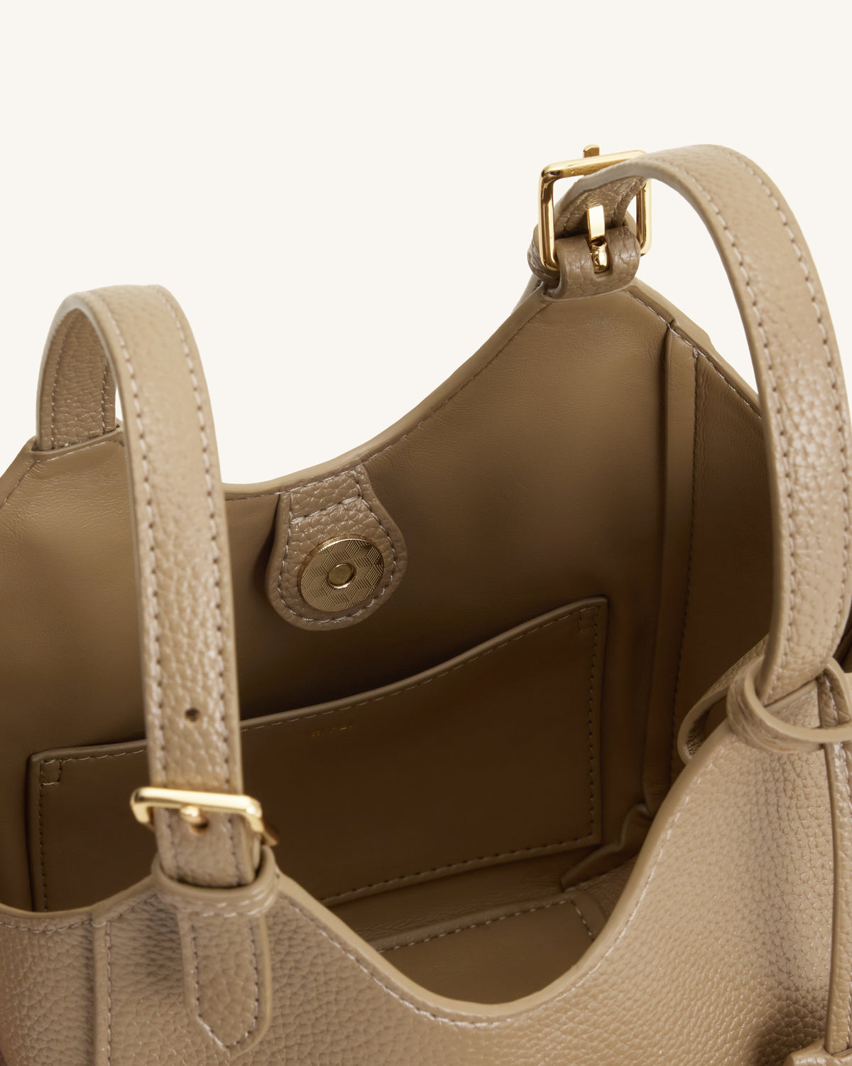 Ines Sac cabas avec cadenas - Beige gris