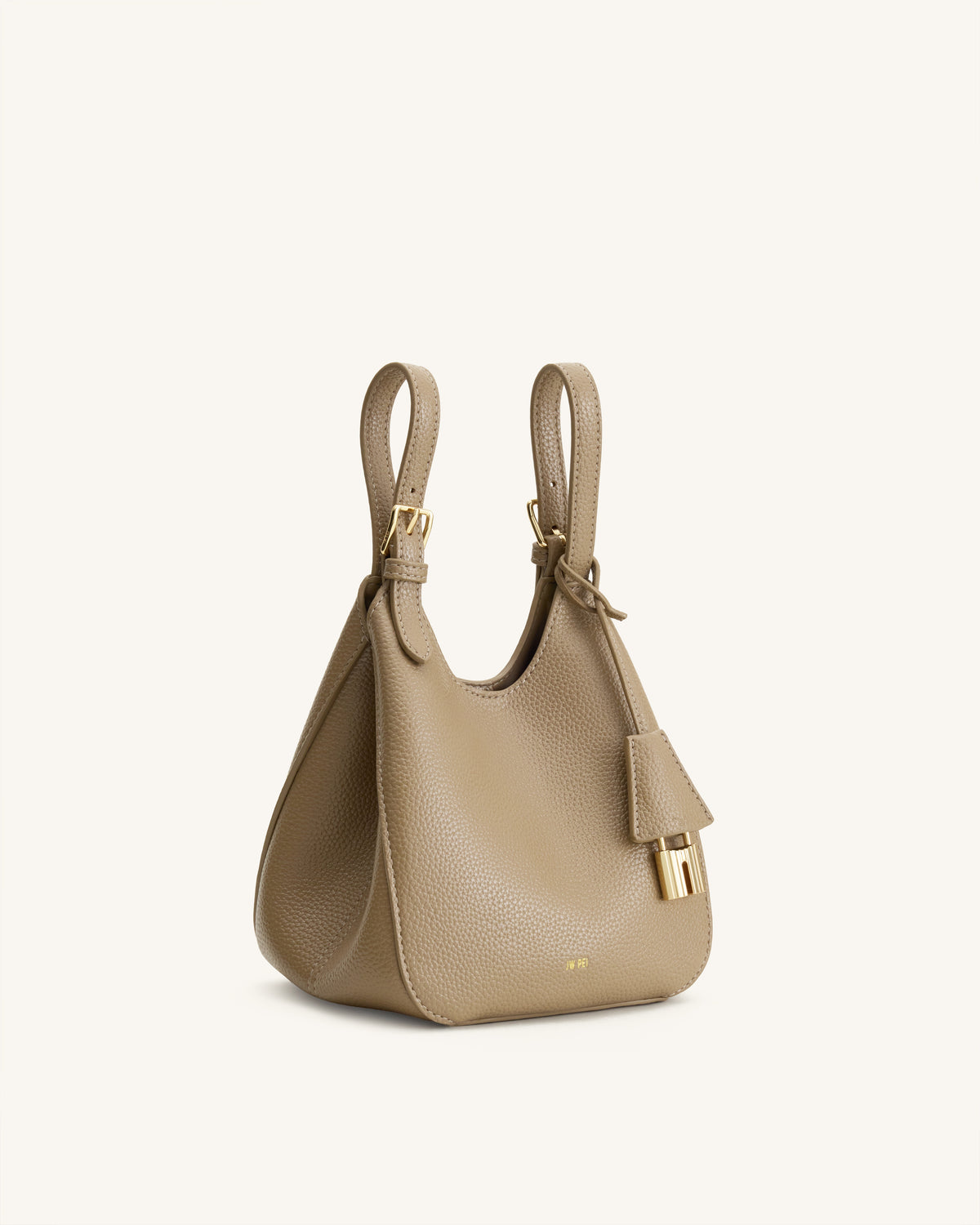 Ines Sac cabas avec cadenas - Beige gris