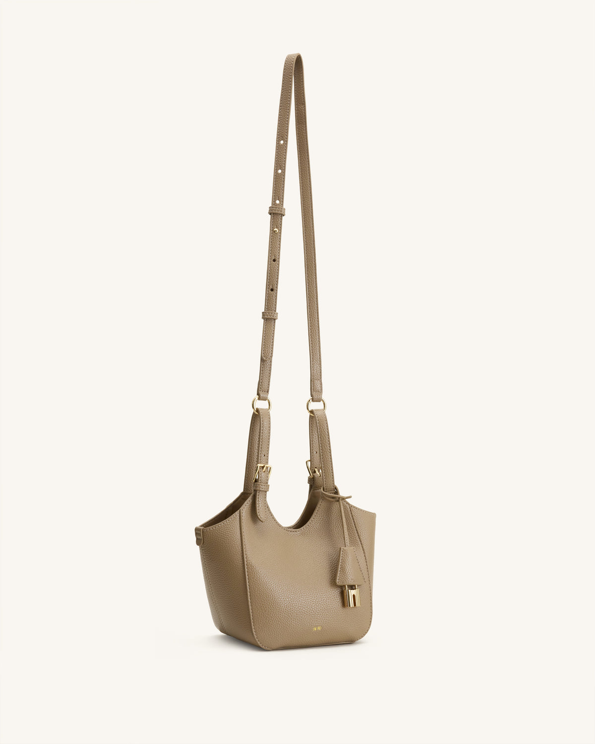 Ines Sac cabas avec cadenas - Beige gris