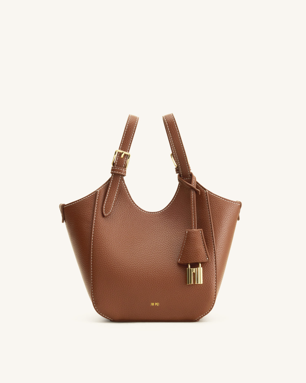 Ines Sac cabas avec cadenas - Marron chocolat