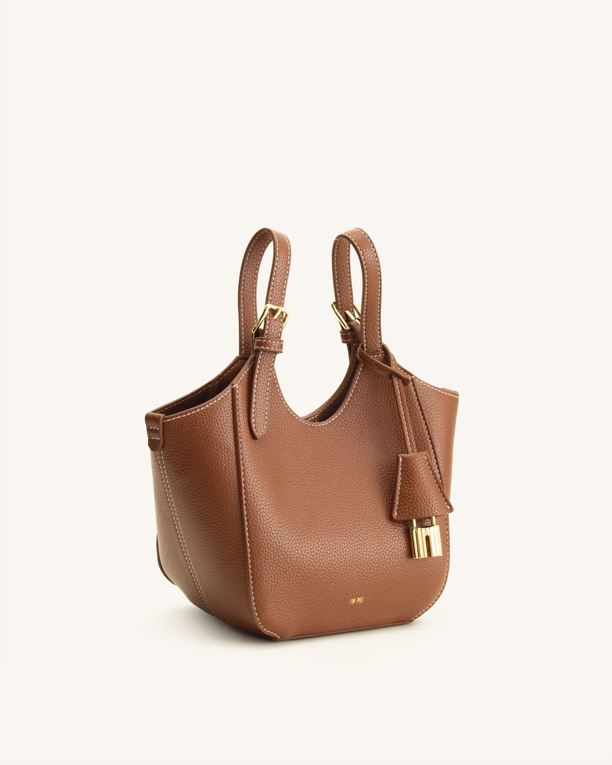 Ines Sac cabas avec cadenas - Marron chocolat
