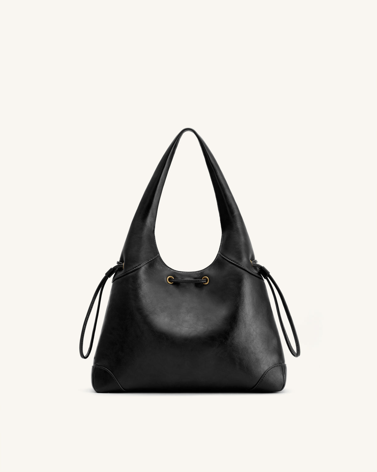 Celandra Sac hobo à cordon de serrage - Noir