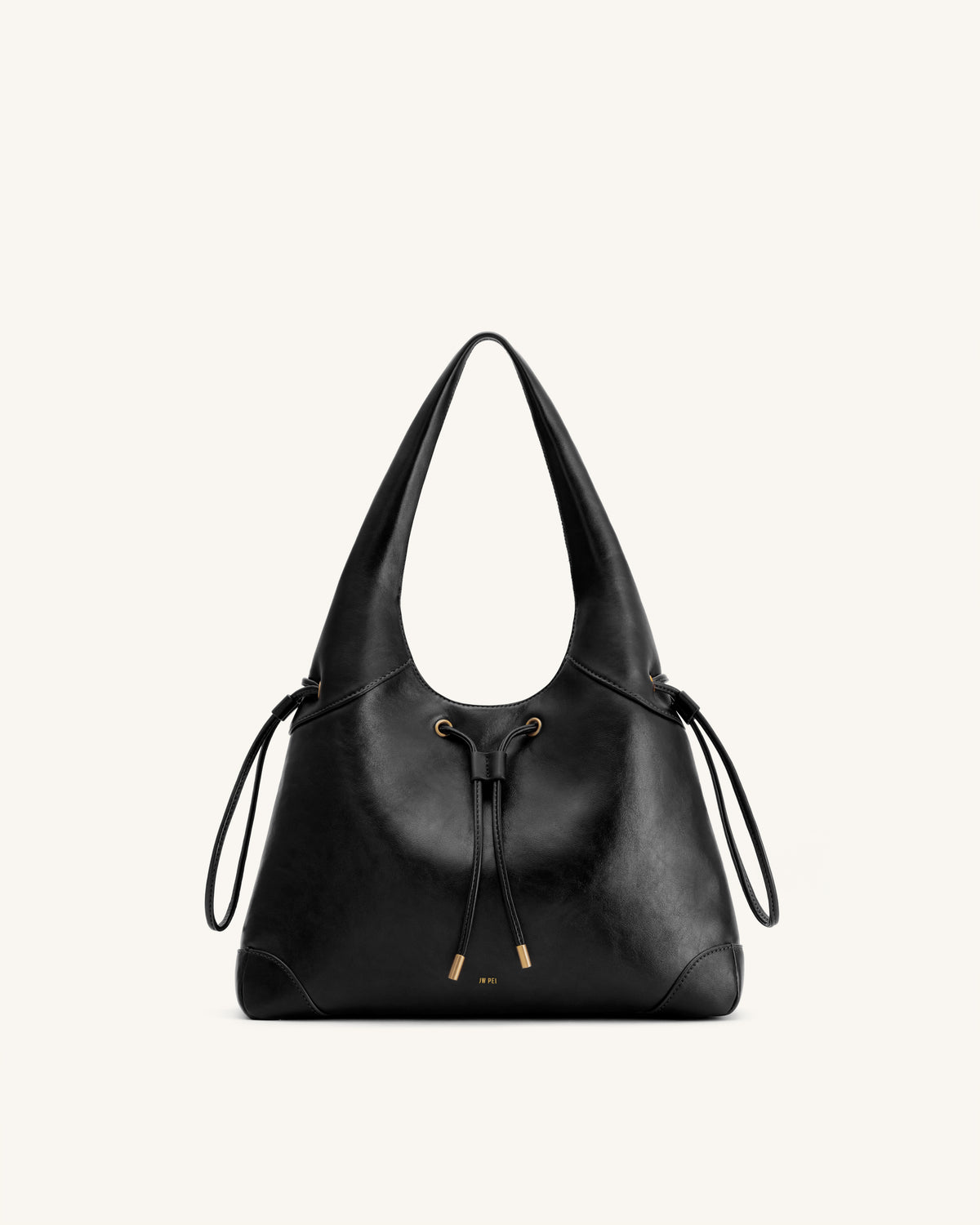 Celandra Sac hobo à cordon de serrage - Noir
