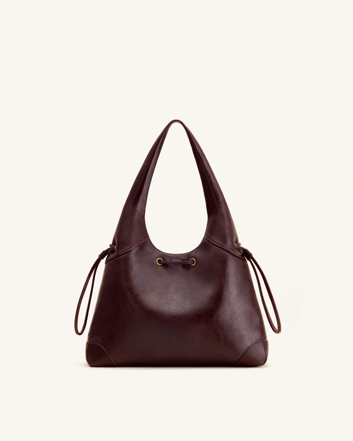 Celandra Sac hobo à cordon de serrage - Bordeaux foncé