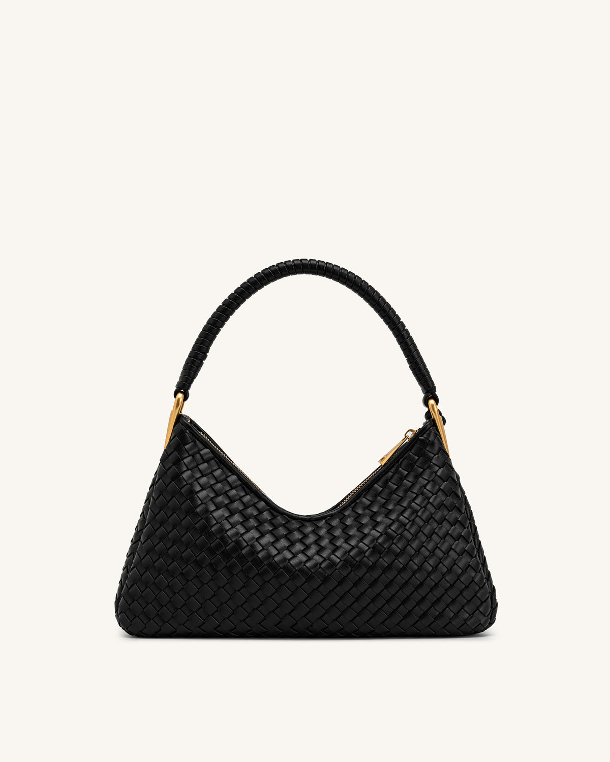 Lorena Sac bandoulière tressé - Noir