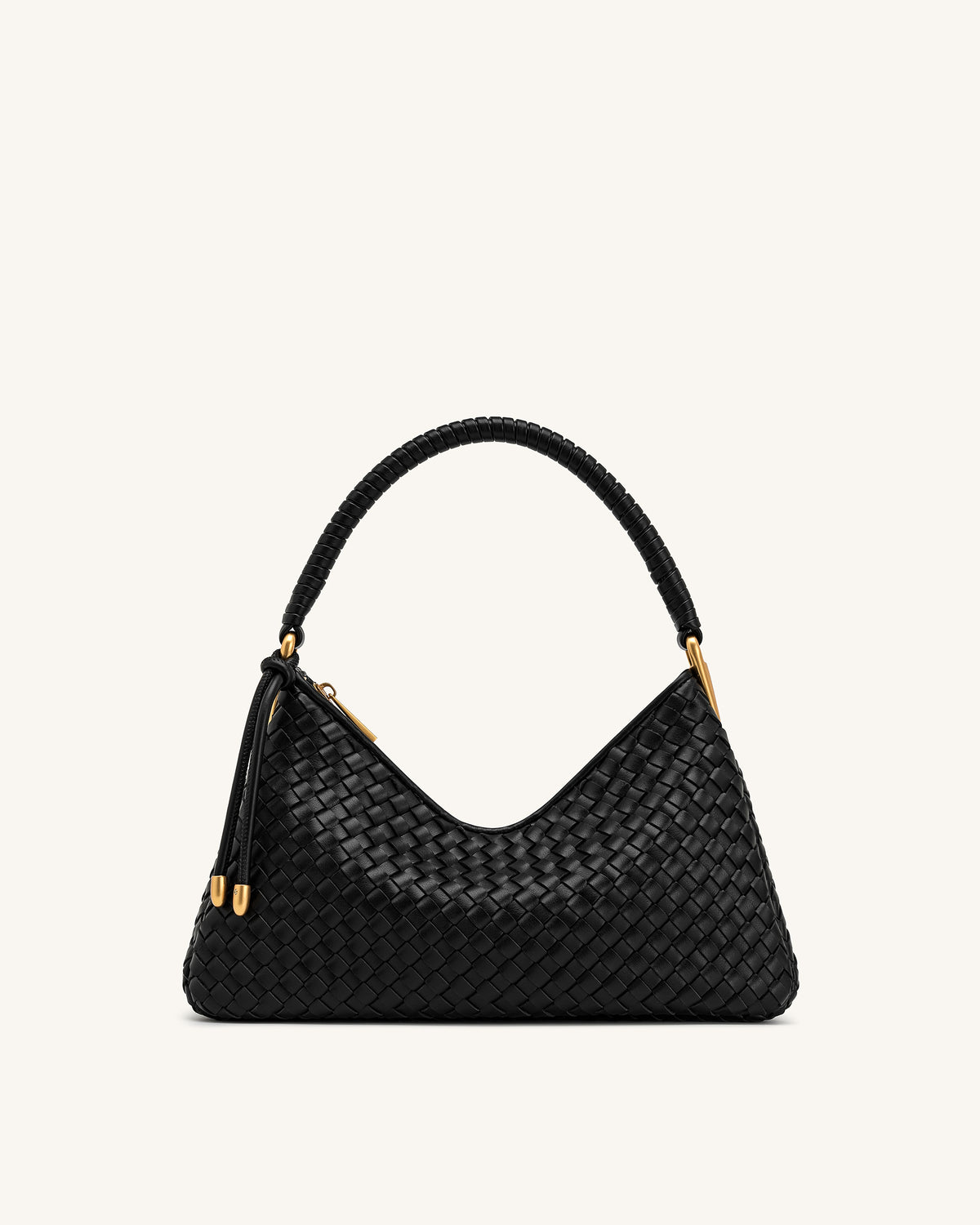 Lorena Sac bandoulière tressé - Noir