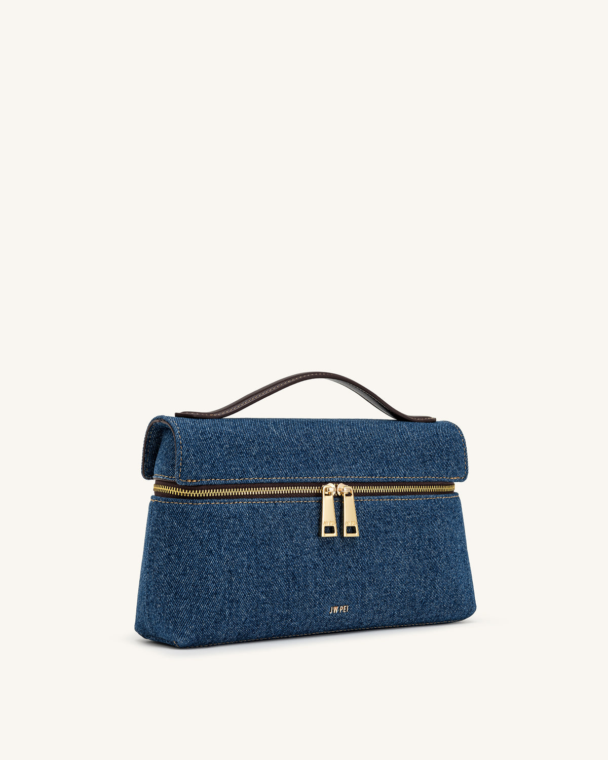 Thea Sac à main à poignée supérieure - Denim bleu