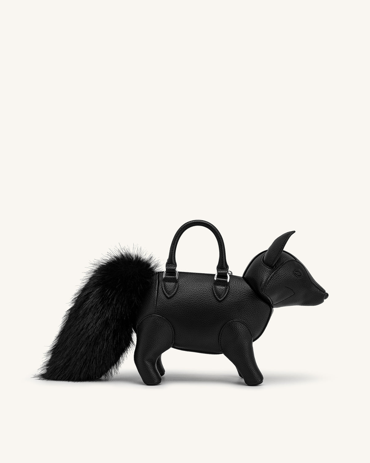 Kai Sac à poignée supérieure en forme de renard - Noir