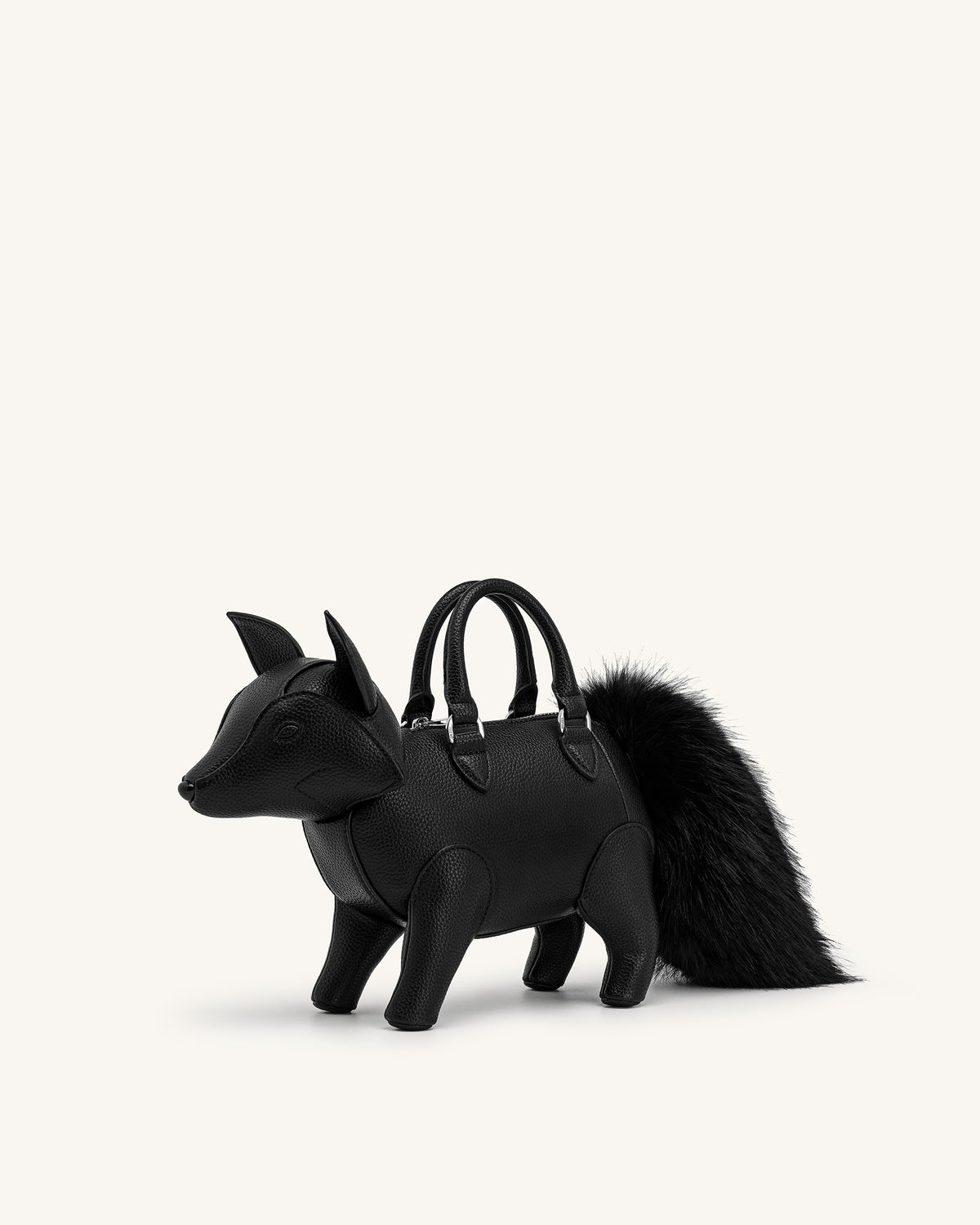 Kai Sac à poignée supérieure en forme de renard - Noir