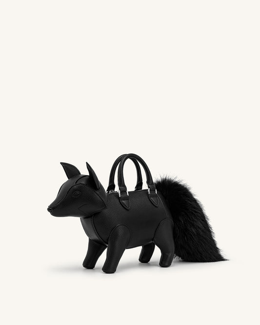 Kai Sac à poignée supérieure en forme de renard - Noir