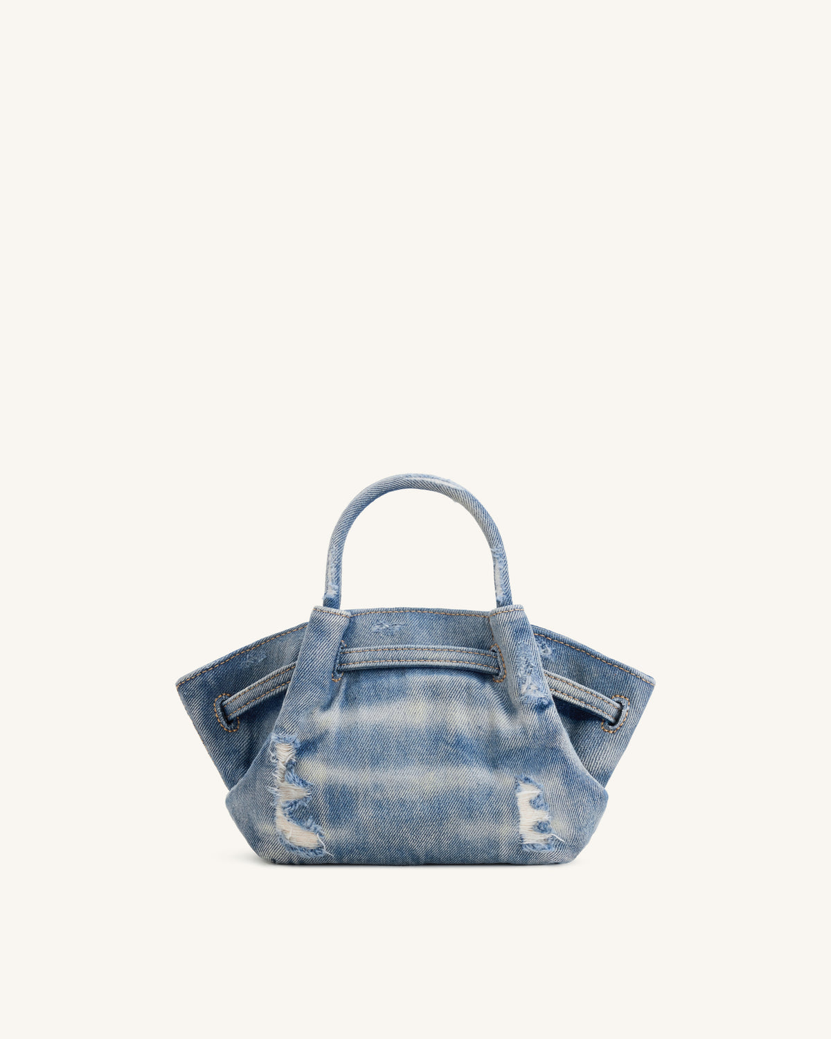 Hana Mini Sac Cabas en Denim - Bleu