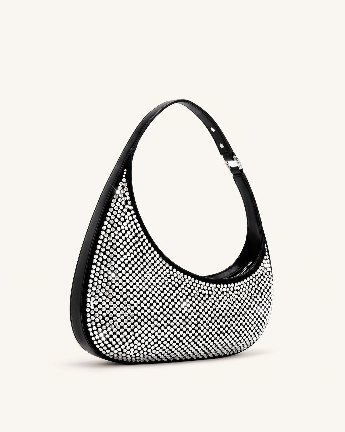 Harlee Sac bandoulière en cristal artificiel - Noir