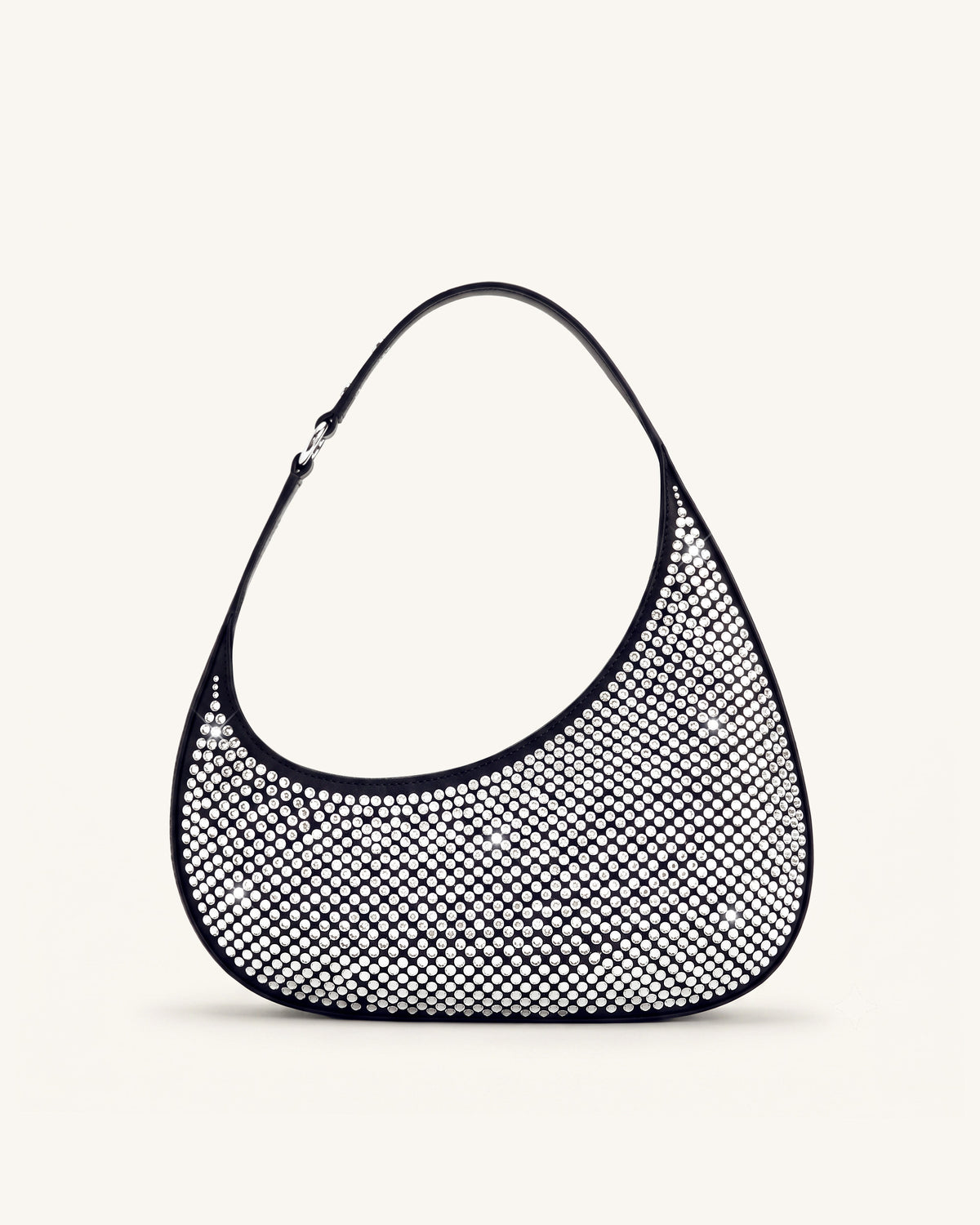 Harlee Sac bandoulière en cristal artificiel - Noir