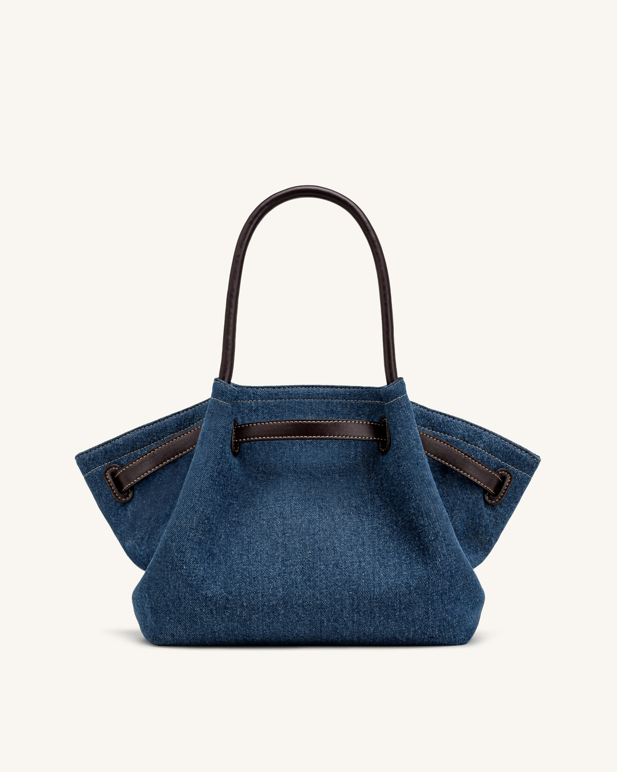 Hana Sac cabas moyen en jean - Denim bleu