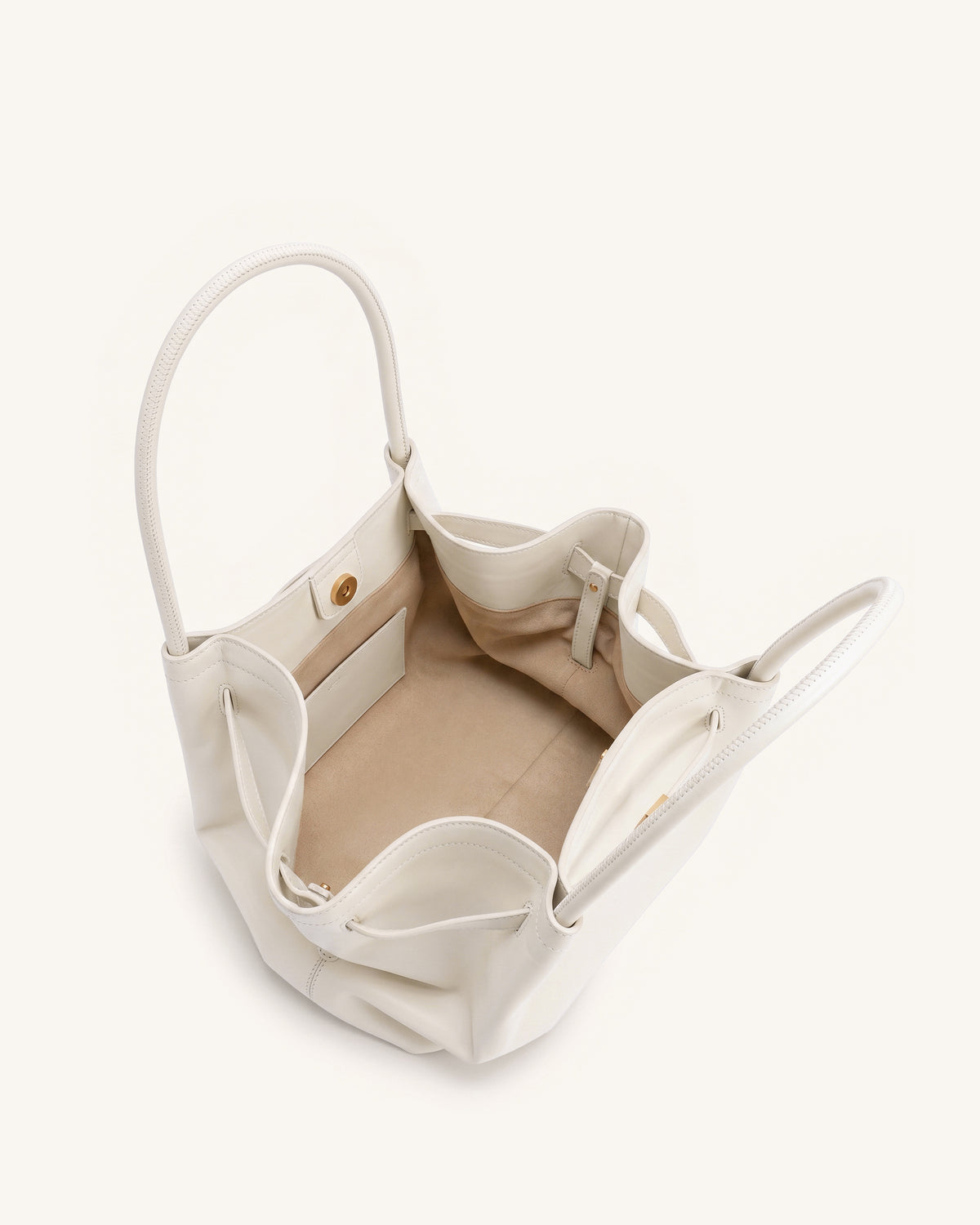 Sac cabas moyen Hana - Blanc cassé