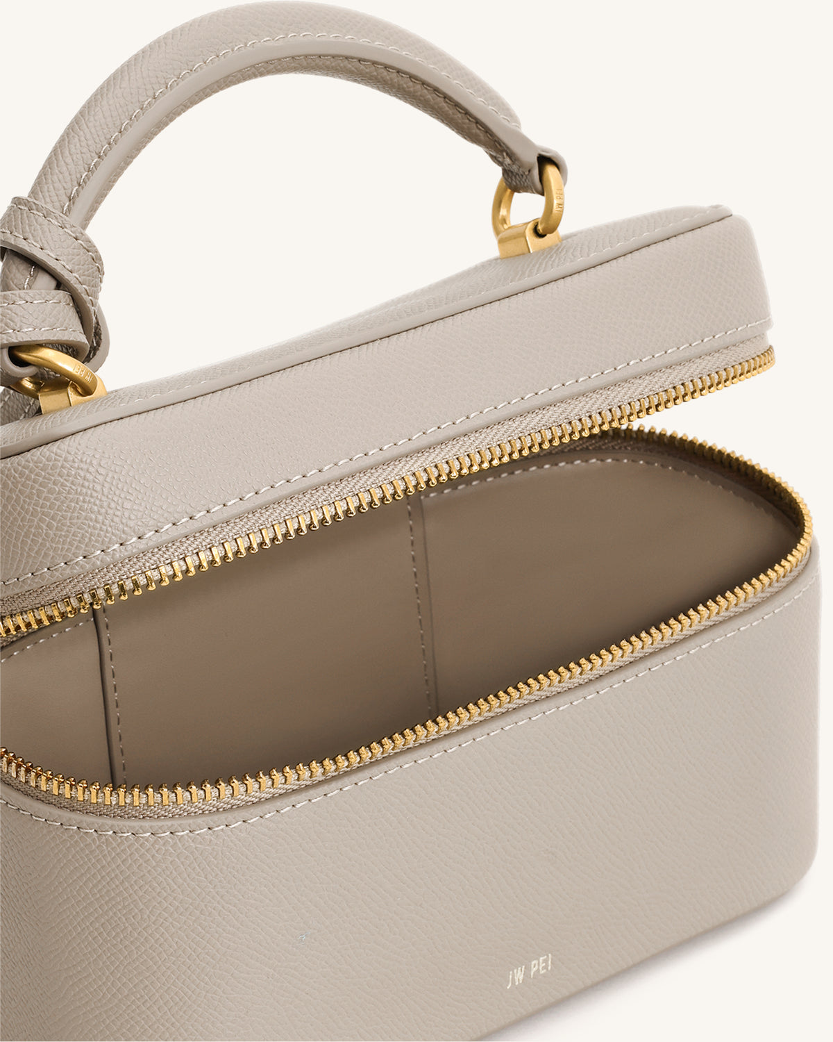 Sac à main avec anse supérieure en forme de boîte Cleo - Taupe