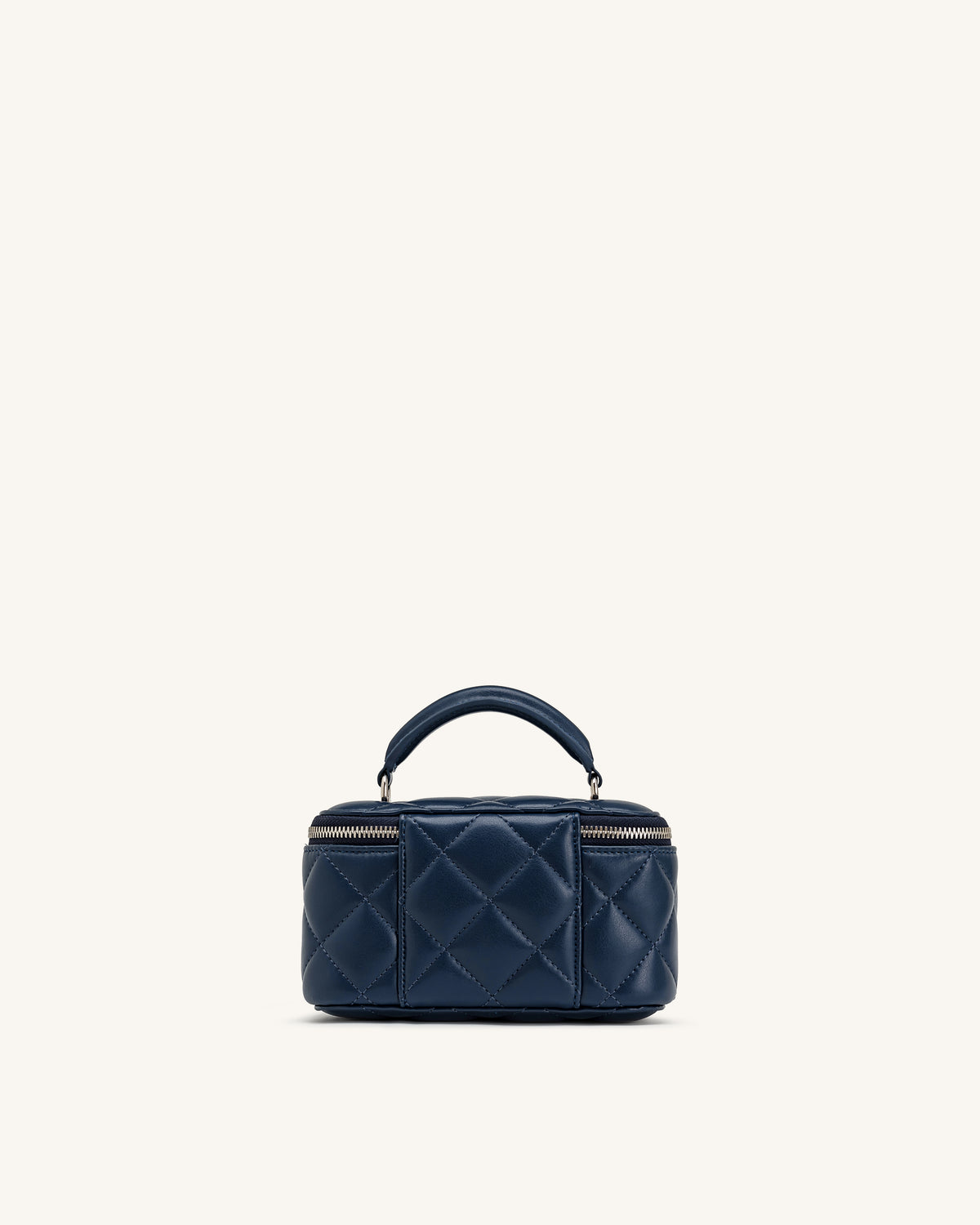 Vivienne Sac vanity matelassé à poignée supérieure - Marine