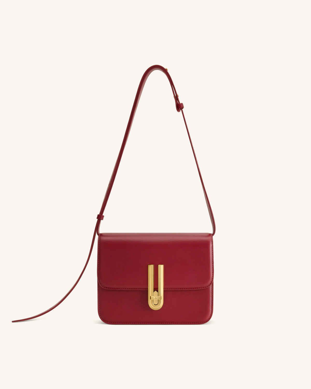 Evania Sac porté épaule à fermoir - Rouge