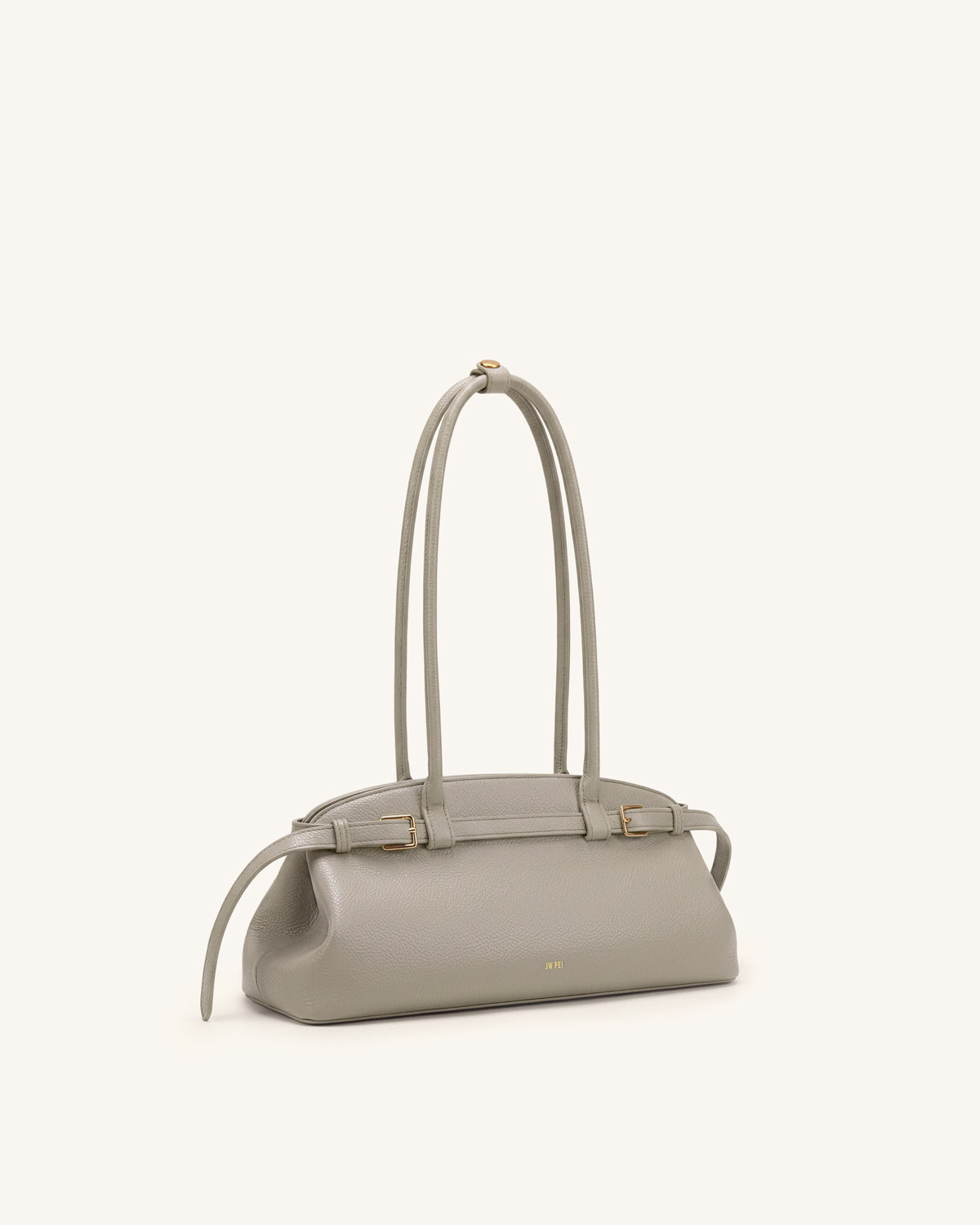 Sac bandoulière est-ouest avec détail de ceinture grainé Arden - Taupe