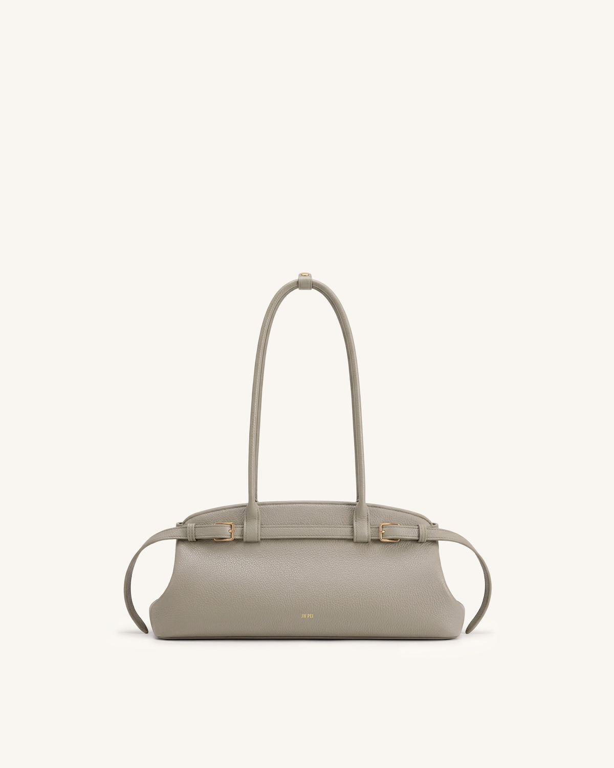 Sac bandoulière est-ouest avec détail de ceinture grainé Arden - Taupe