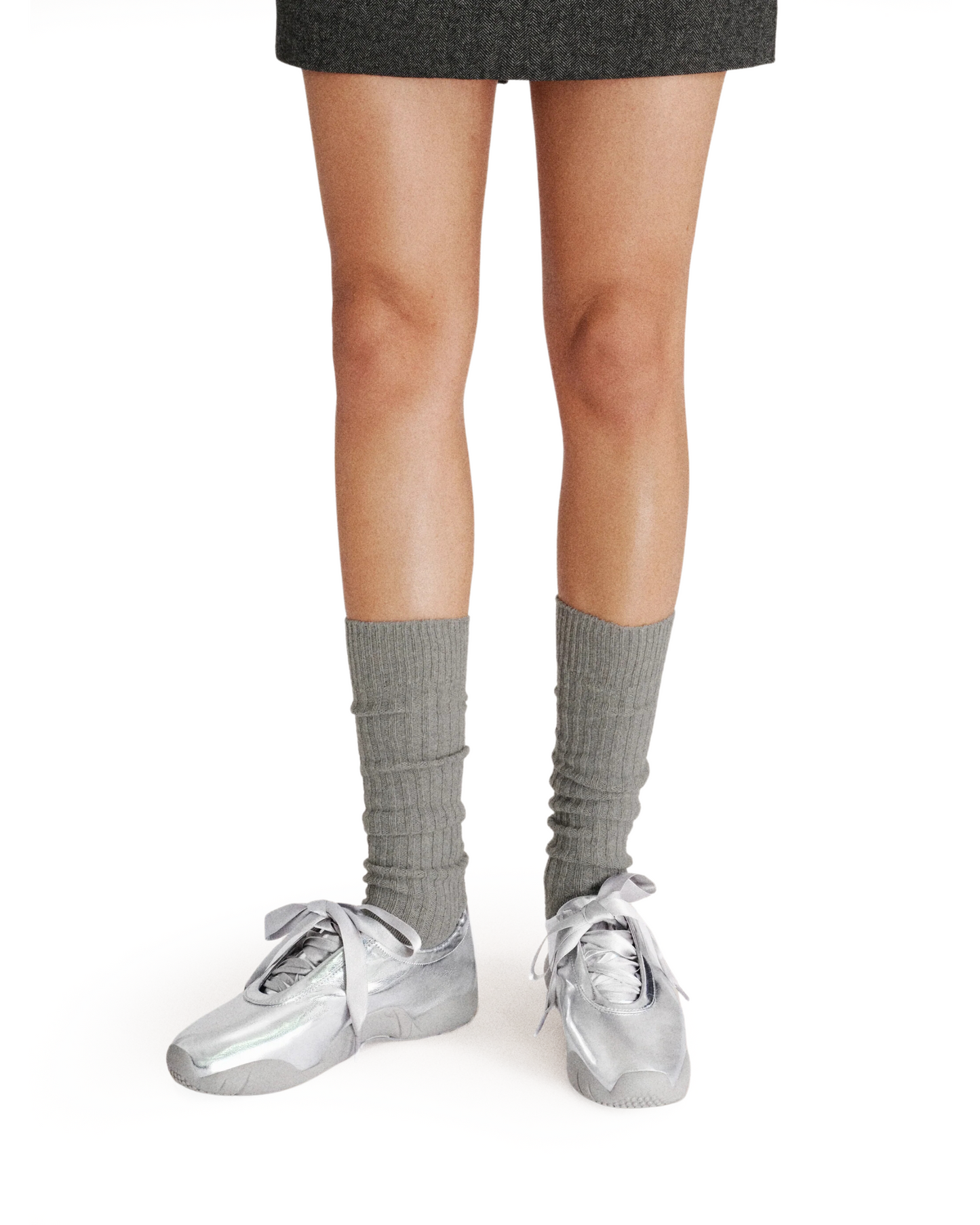 Flavia Ballerina Sneakers - Silver
