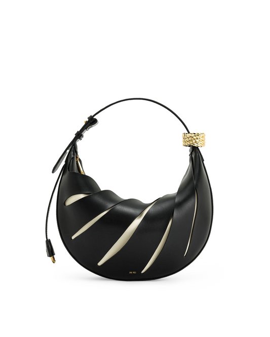 Jana Hollow Out Shoulder Bag - Black