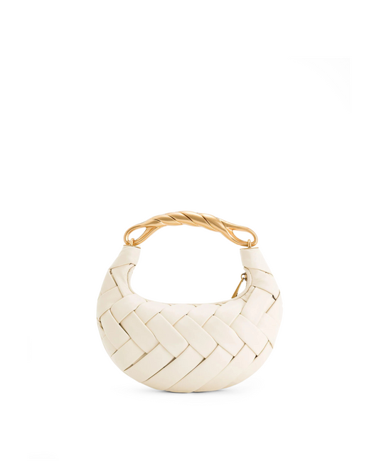 Orla Weave Handbag - White