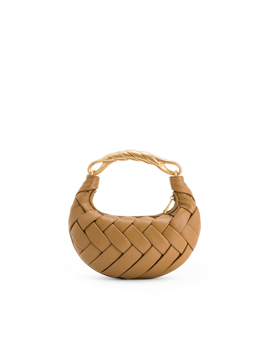 Orla Weave Handbag - Brown